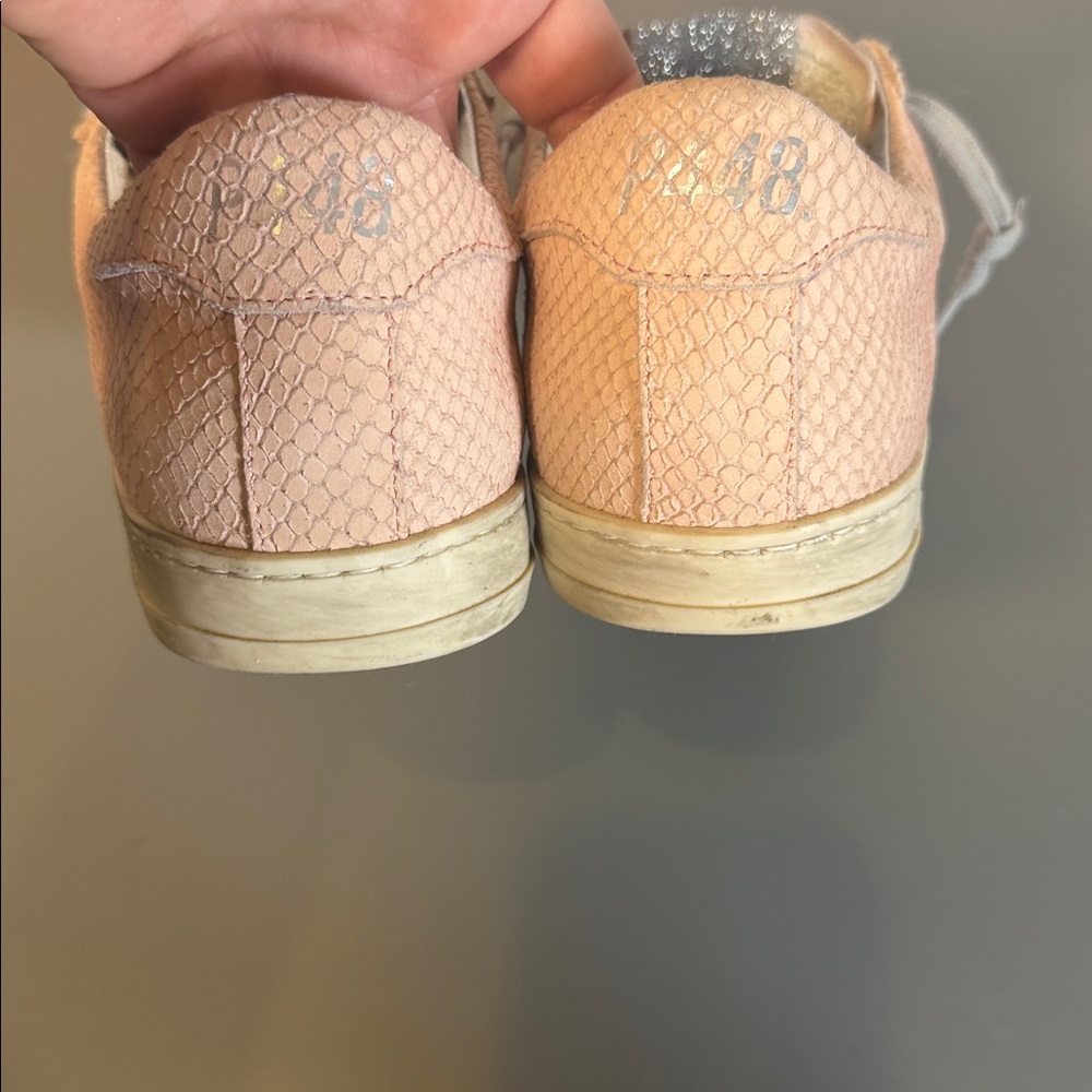 P448 PINK PYTHON JOHN SNEAKERS 38 - image 5